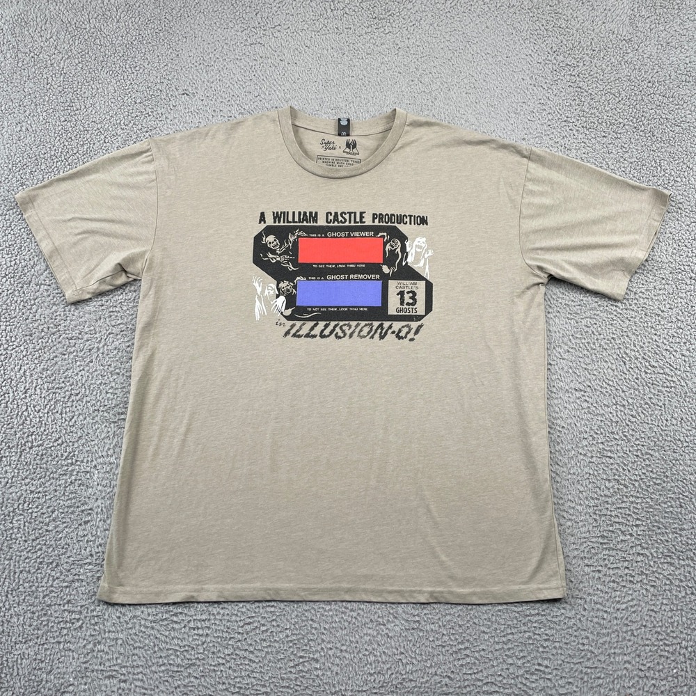 Super Yaki T Shirt Mens 3XL Tan 13 Ghosts Illusion-O Overlook Film Festival Tee